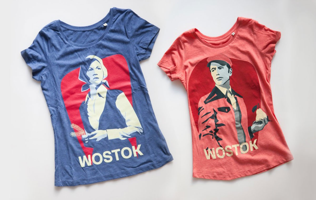 T-Shirt Women - Mr. Wostok - Mid Heather Red